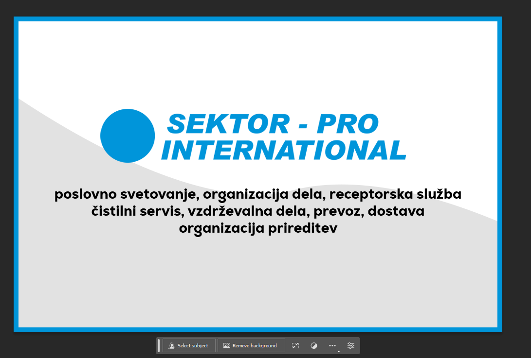 sektor pro vizitka
